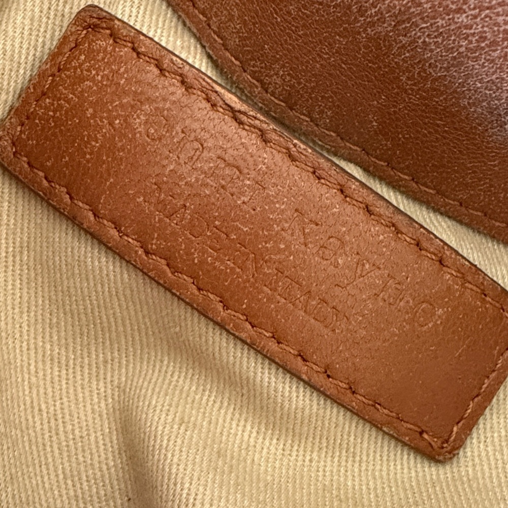 Jenni Kayne leather Mini drawstring bag in Saddle - Picture 5 of 10